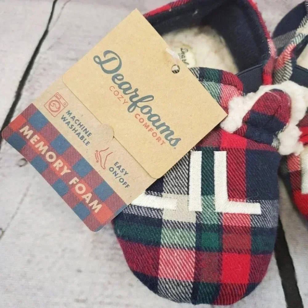 LIL BEAR 11/12 Dearfoams LiL Bear Memory Foam Slippers